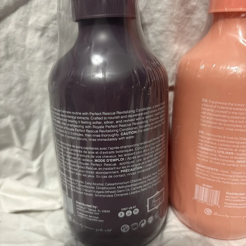 Royale Hair Rescue 8.45 oz Perfect Rescue Revitalizing Shampoo & Conditioner Set